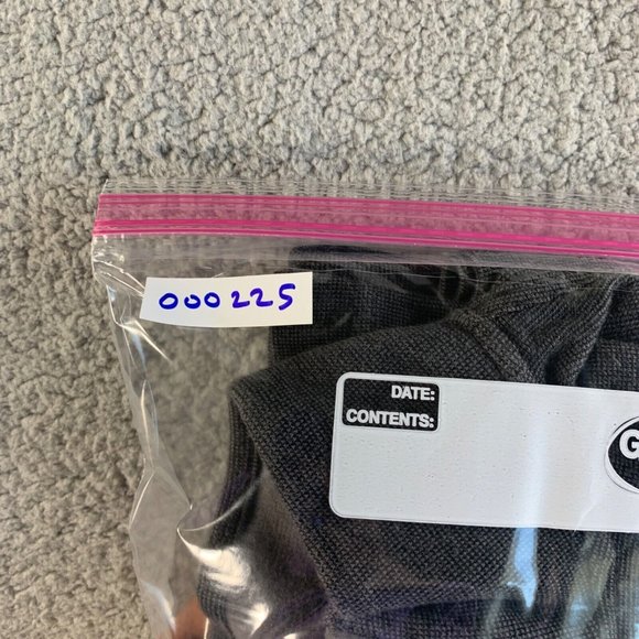 Banana Republic Sweater Mens Medium Gray Birdseye 1 Waffle Knit Pullover 1/4 Zip - Picture 12 of 12